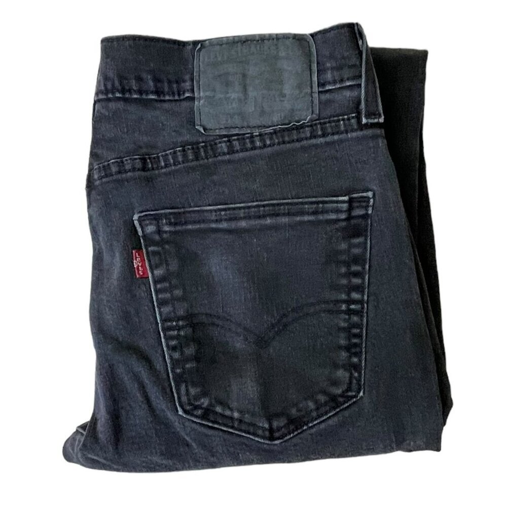 Levi's 514 Black Straight Fit Jeans Stretch Men's Size 30 X 32